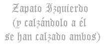 Zapato izquierdo